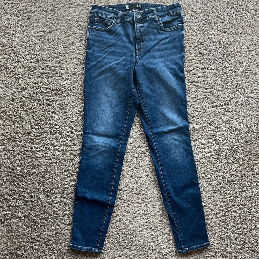 KUT high rise Fab AB Toothpick Skinny MIA jeans size 8